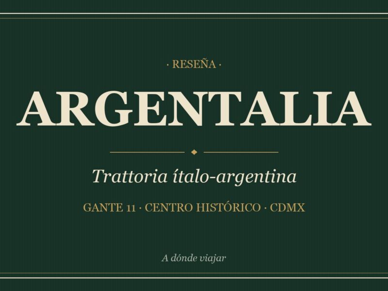 Argentalia (Centro Histórico): reseña del ítalo-argentino de Gante
