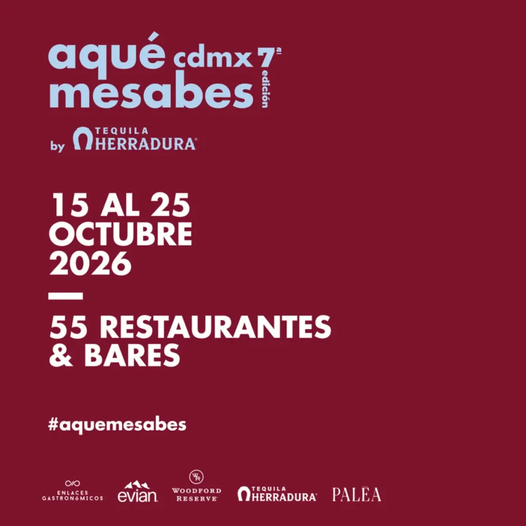 A Que Me Sabes CDMX 2026: del 15 al 25 de octubre, 55 restaurantes y bares